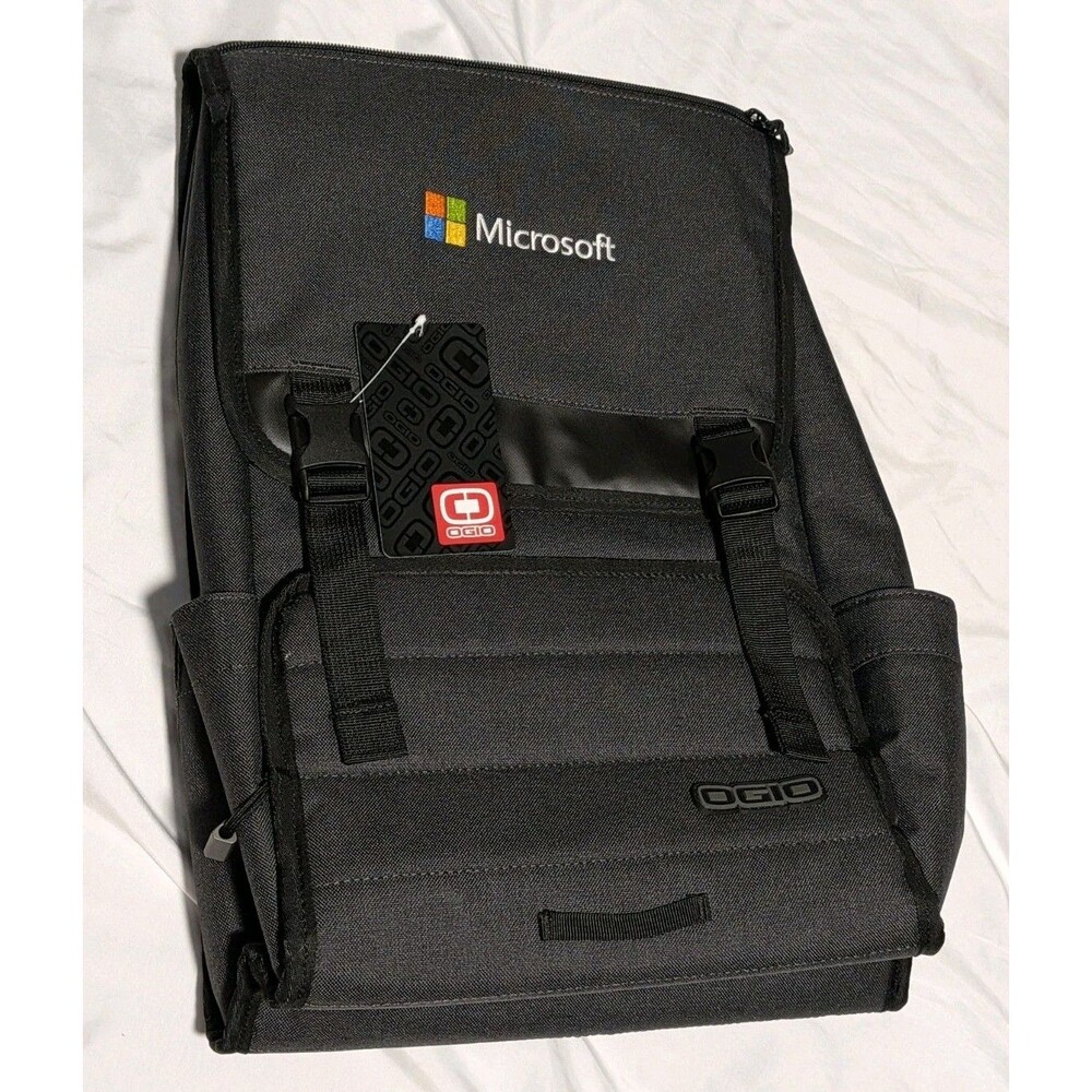 Microsoft Ogio Slalom Charcoal Gray Laptop Backpack 17' Work/Travel/School Bag